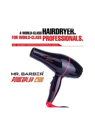 Mr Barber Power Play 2500 with 2 Air Flow Detachable Nozzles